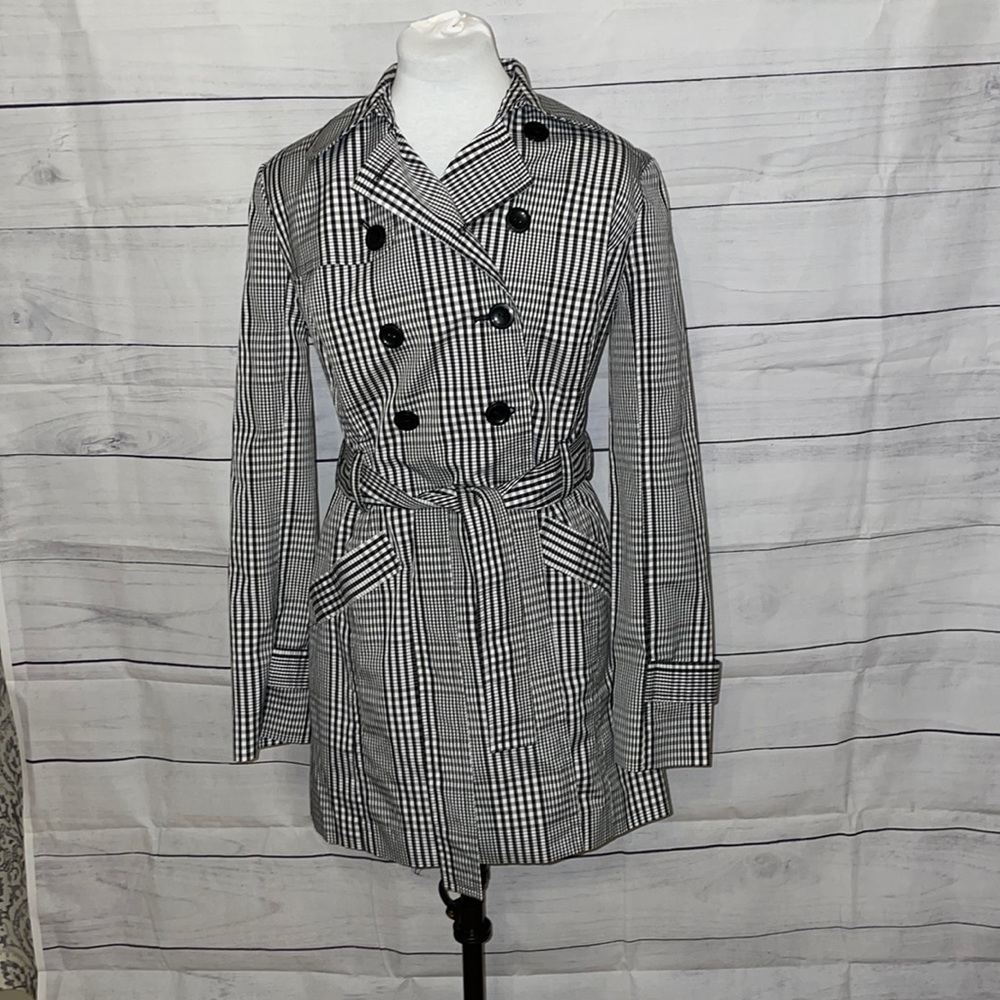 B-Wear Black & White Trench Large